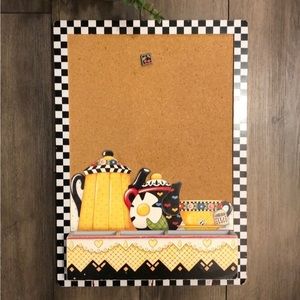 Vintage Mary Engelbreit Cork-board wall hanging Organizer